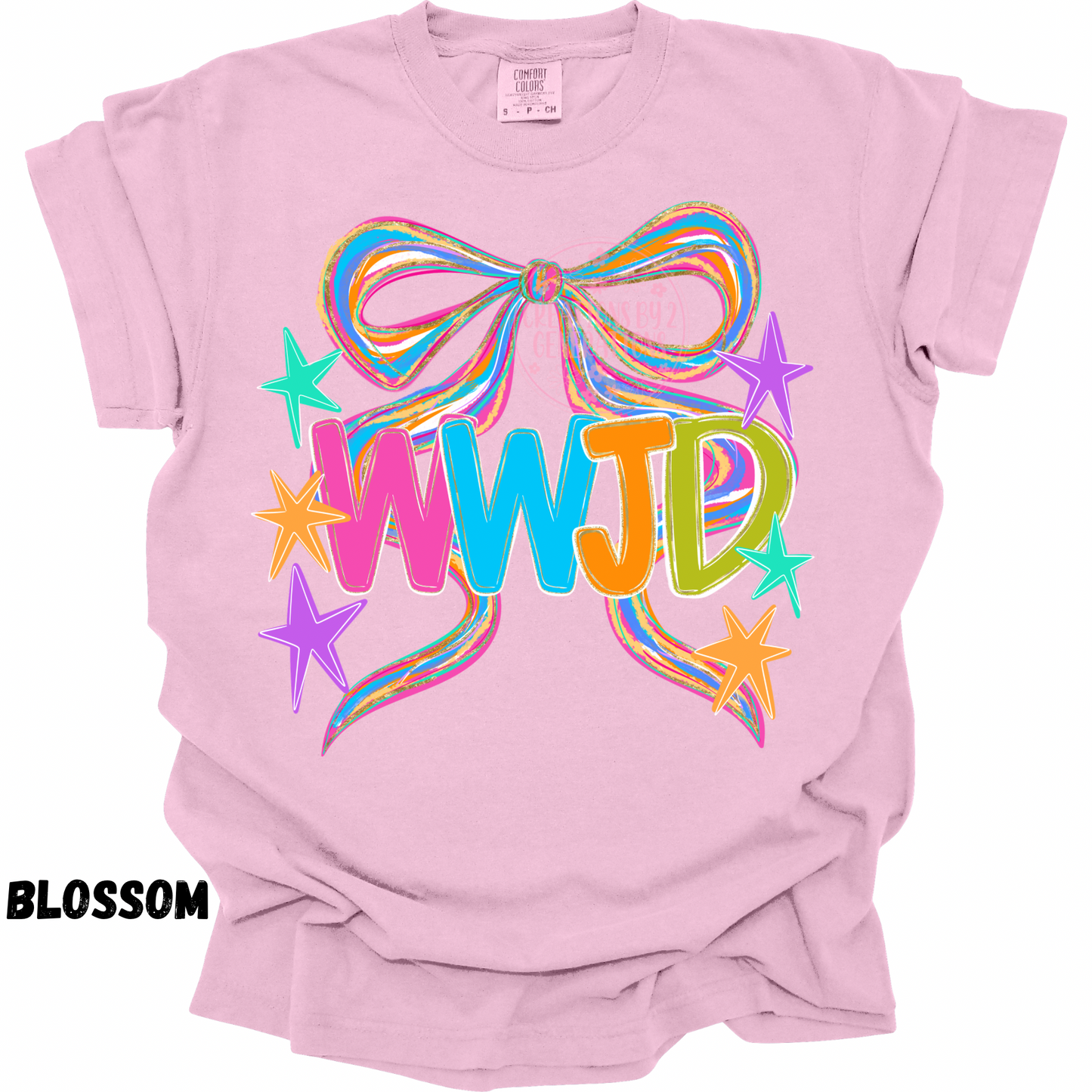 WWJD COLORFUL WITH BOW PREORDER