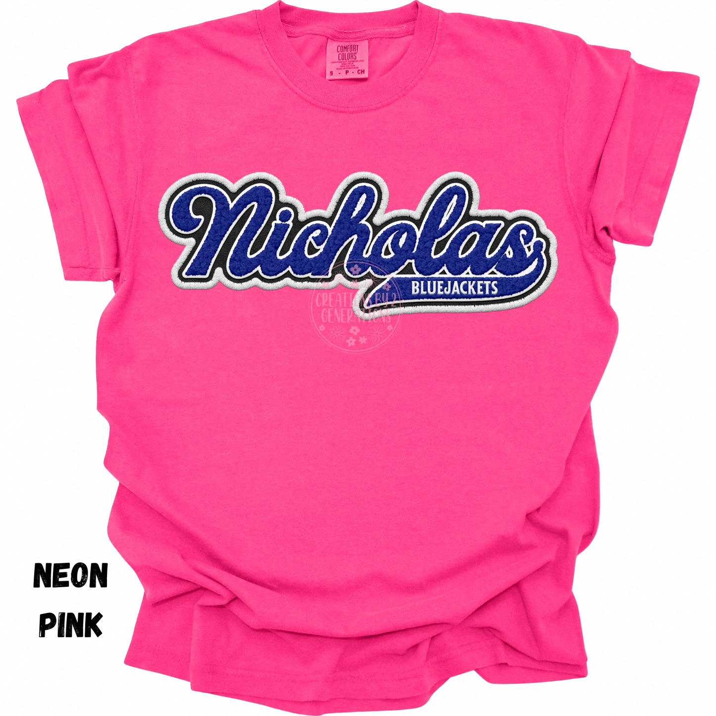 NICHOLAS BLUE JACKETS FAUX EMBROIDERY PREORDER