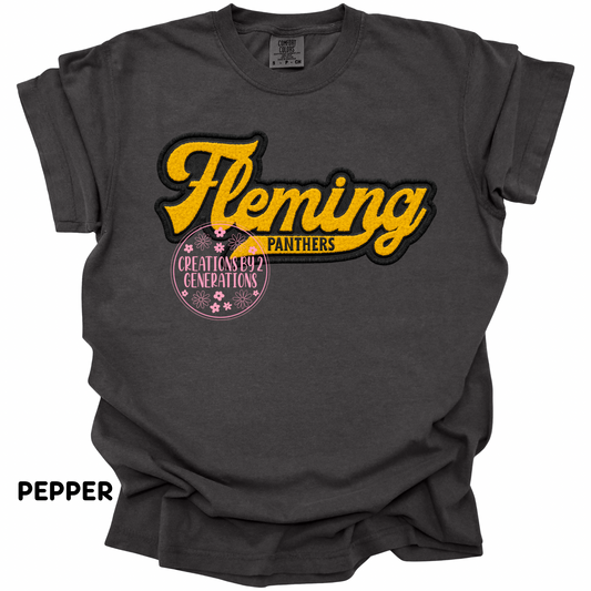 FLEMING PANTHERS FAUX EMBROIDERY PREORDER