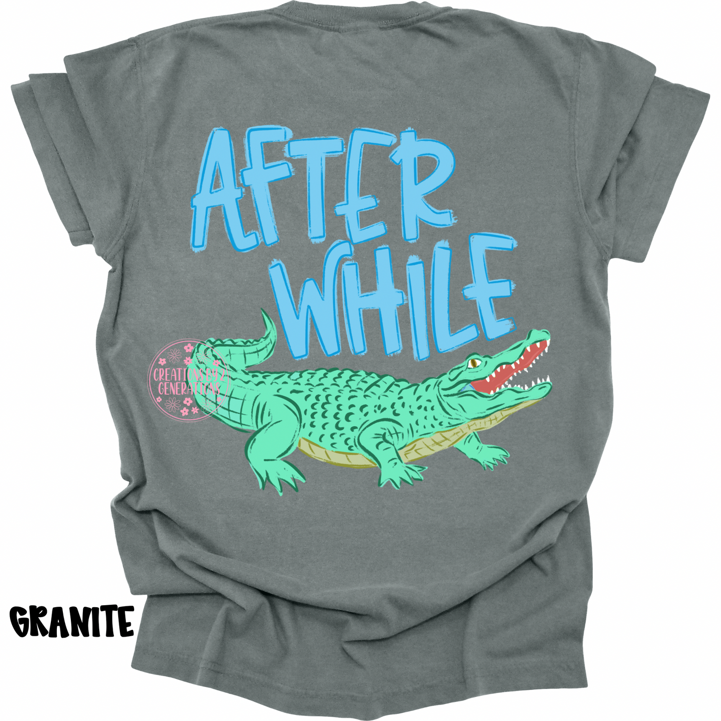 LATER GATOR (FRONT DESIGN) AFTER WHILE CROCODILE (BACK DESIGN) BLUE PREORDER