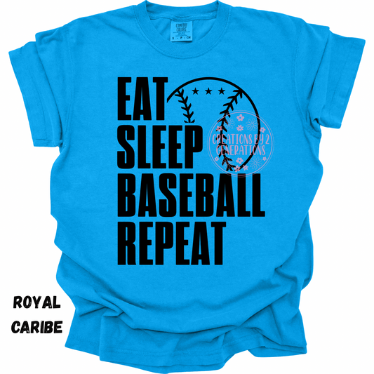 EAT SLEEP BASEBALL REPEAT PREORDER (YOUTH)