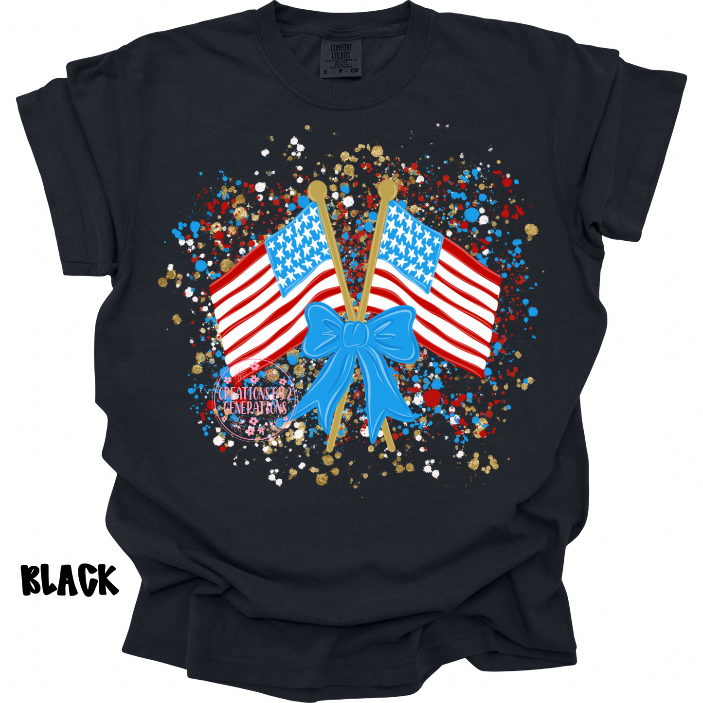 2 FLAGS WITH PAINT SPLATTER PREORDER