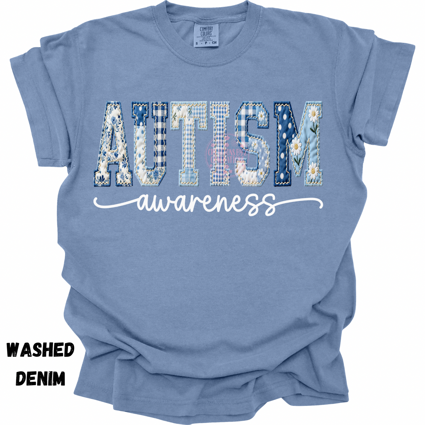 AUTISM AWARENESS FAUX QUILTED PREORDER
