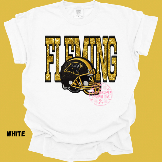 FLEMING FOOTBALL HELMET FAUX SEQUINS PREORDER (YOUTH)
