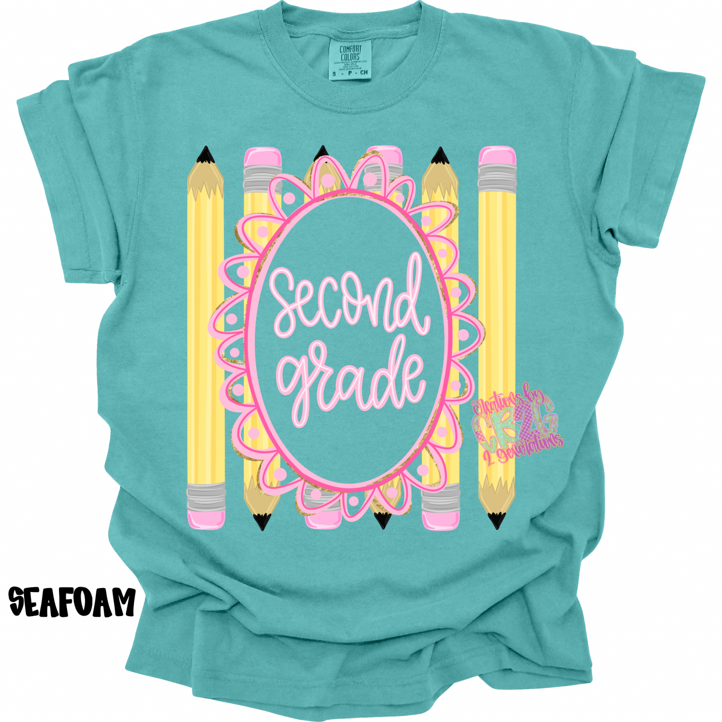 SECOND GRADE FRAME WITH PENCILS PREORDER (YOUTH)