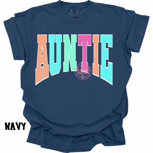 AUNTIE MULTICOLORED VARSITY PREORDER