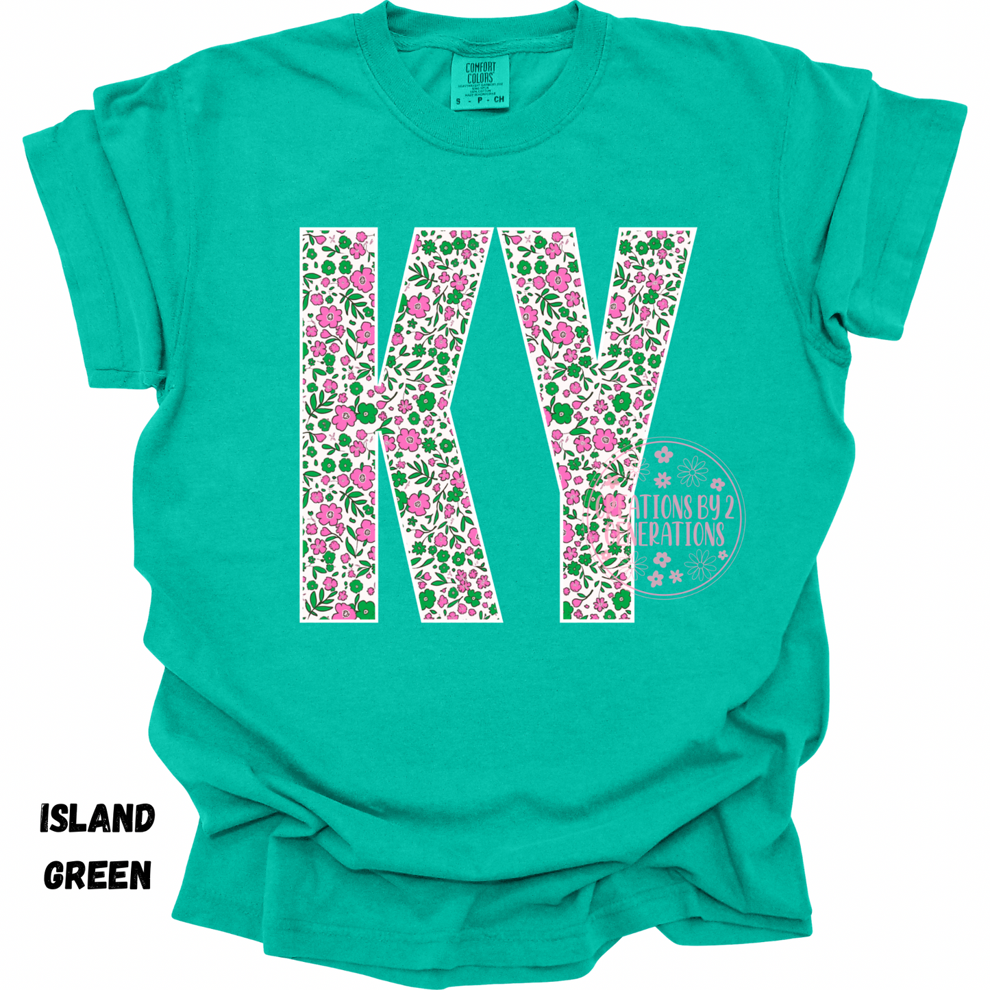 KY PINK GREEN FLORAL