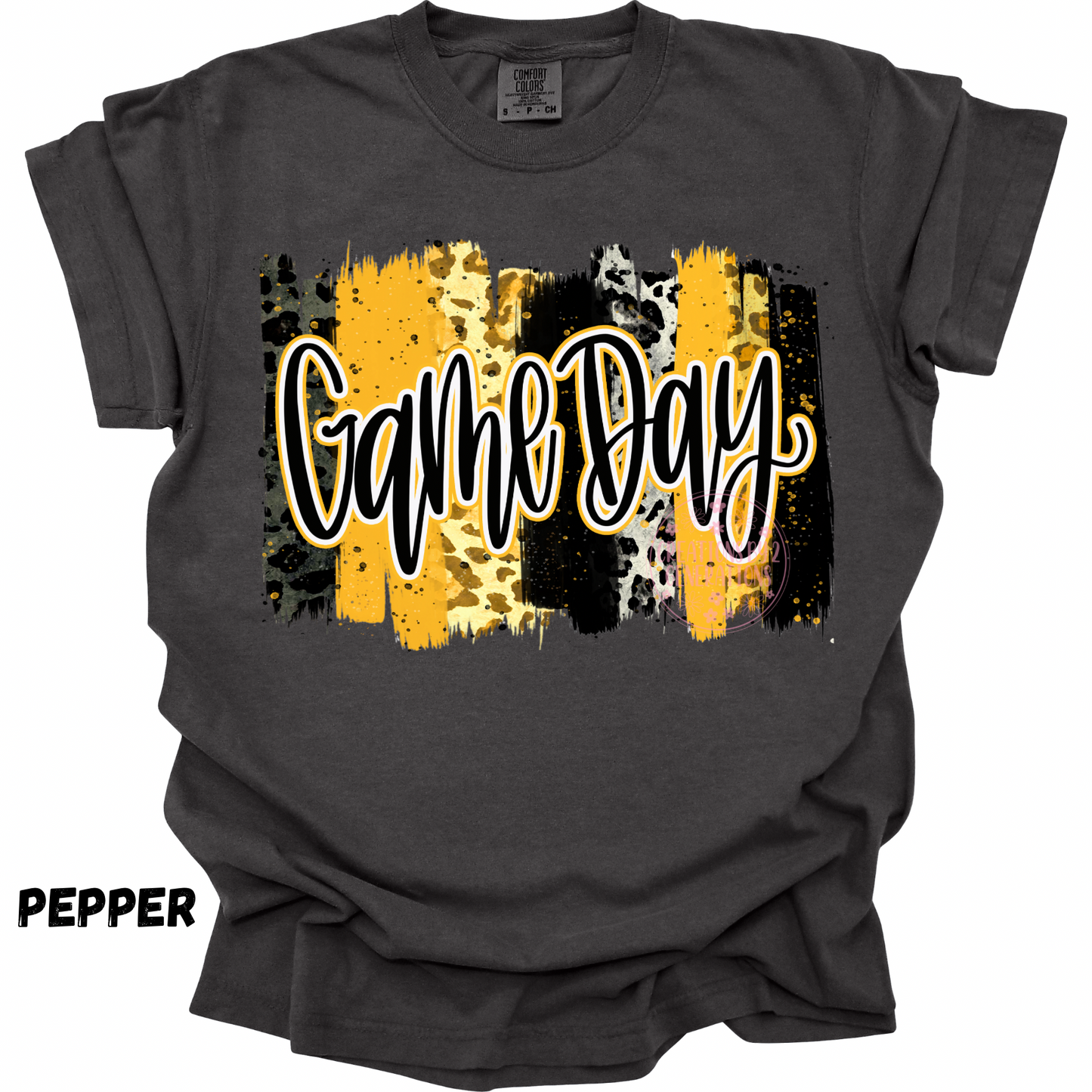 GAME DAY BLACK GOLD PAINT STROKES PREORDER