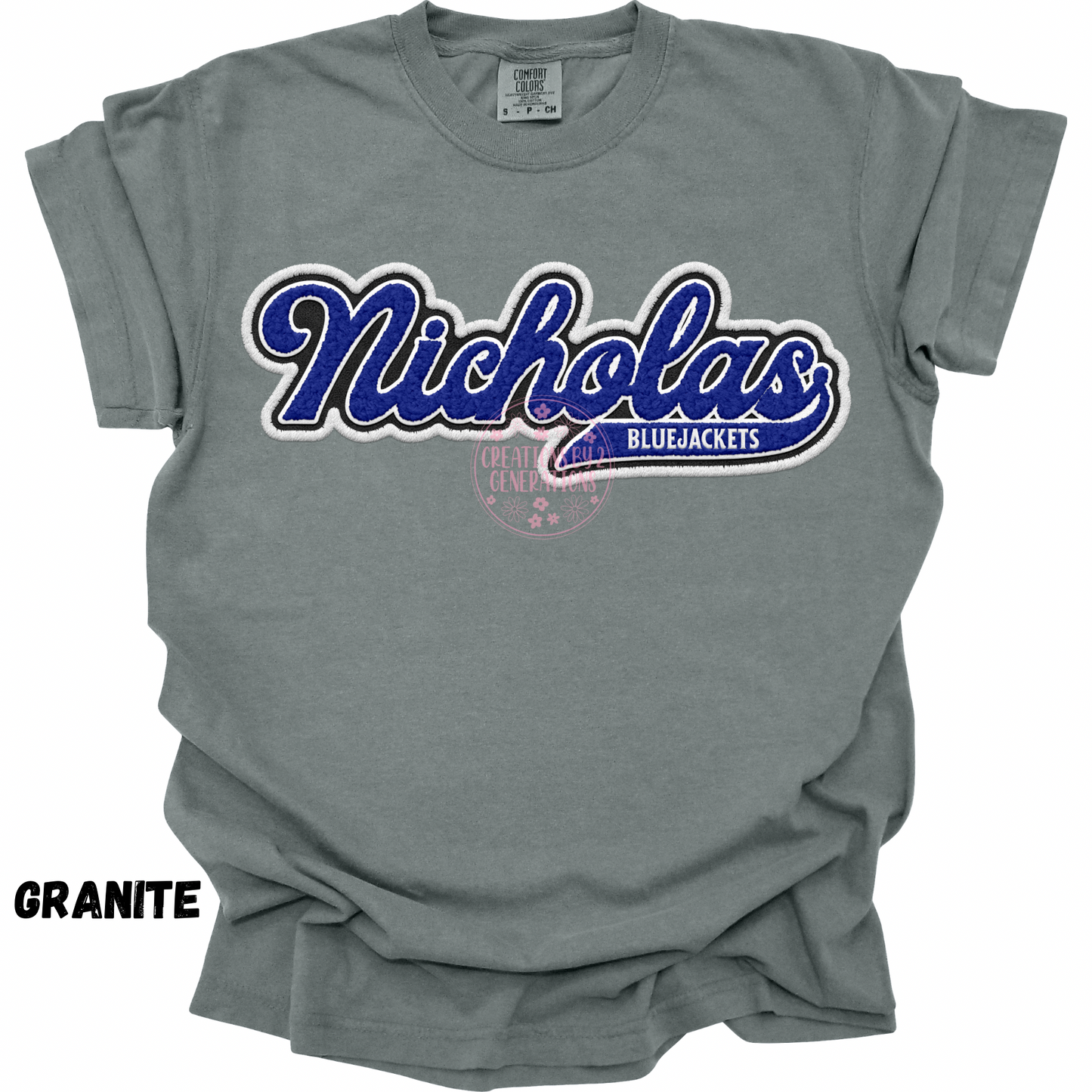 NICHOLAS BLUE JACKETS FAUX EMBROIDERY PREORDER