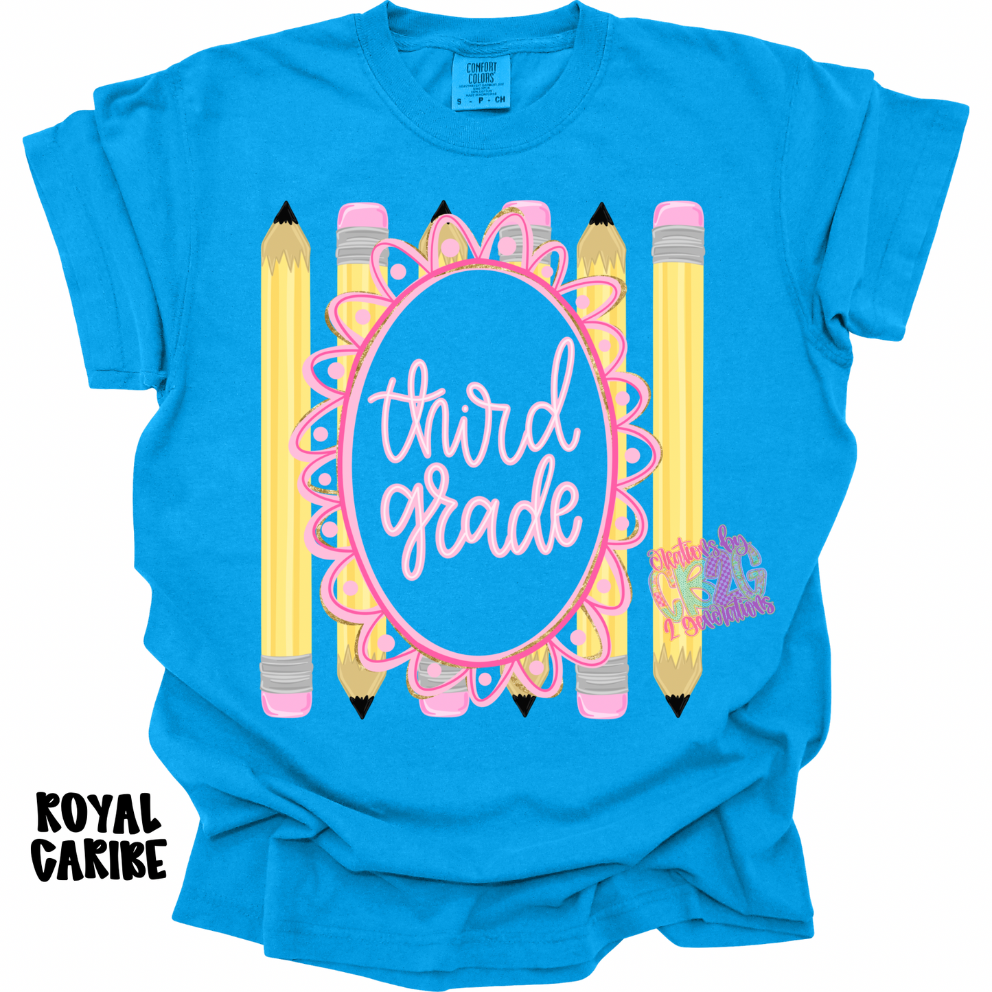 THIRD GRADE FRAME WITH PENCILS PREORDER (YOUTH)