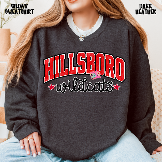 HILLSBORO WILDCATS DISTRESSED LOOK PREORDER (YOUTH)