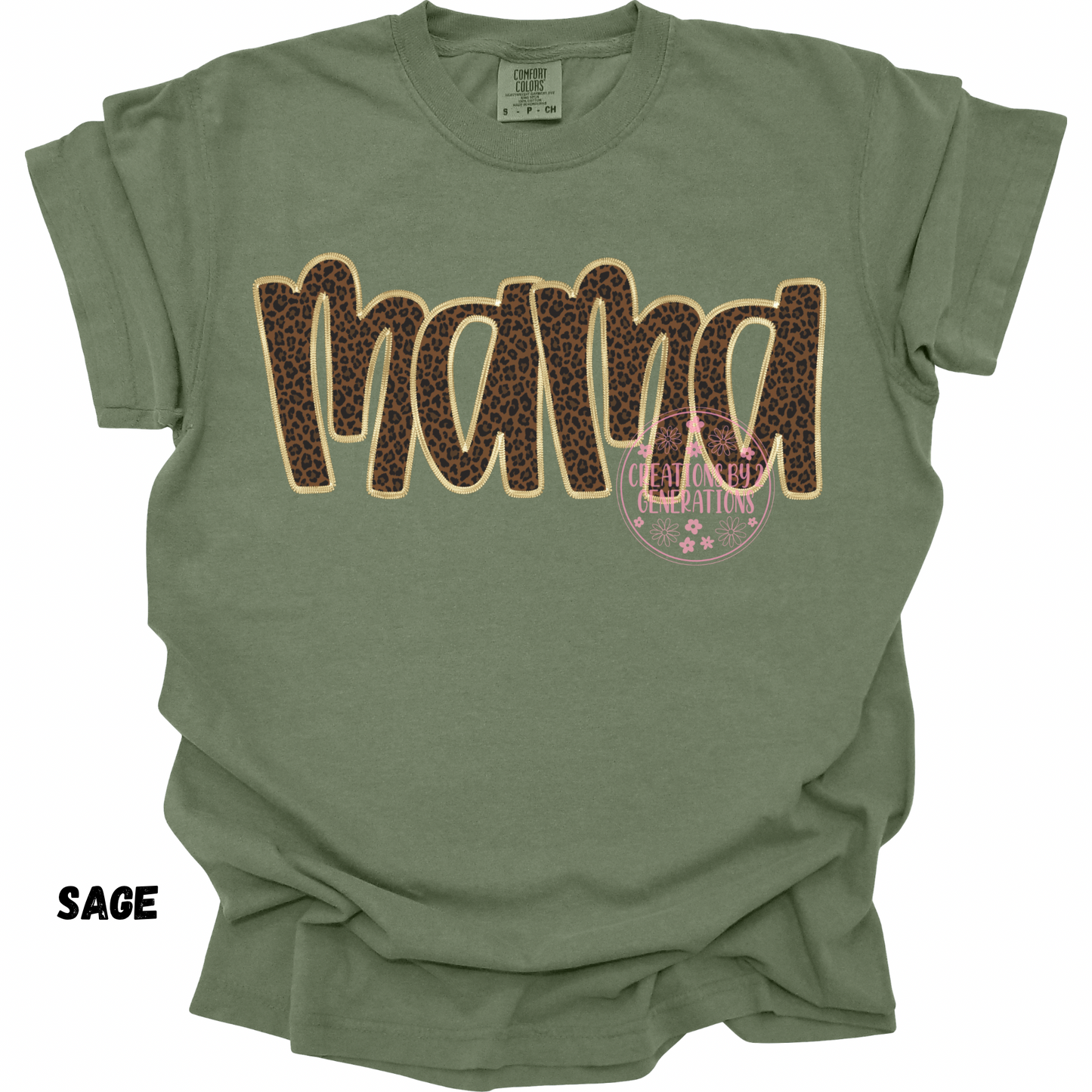 MAMA LEOPARD WITH GOLD STITCH PREORDER