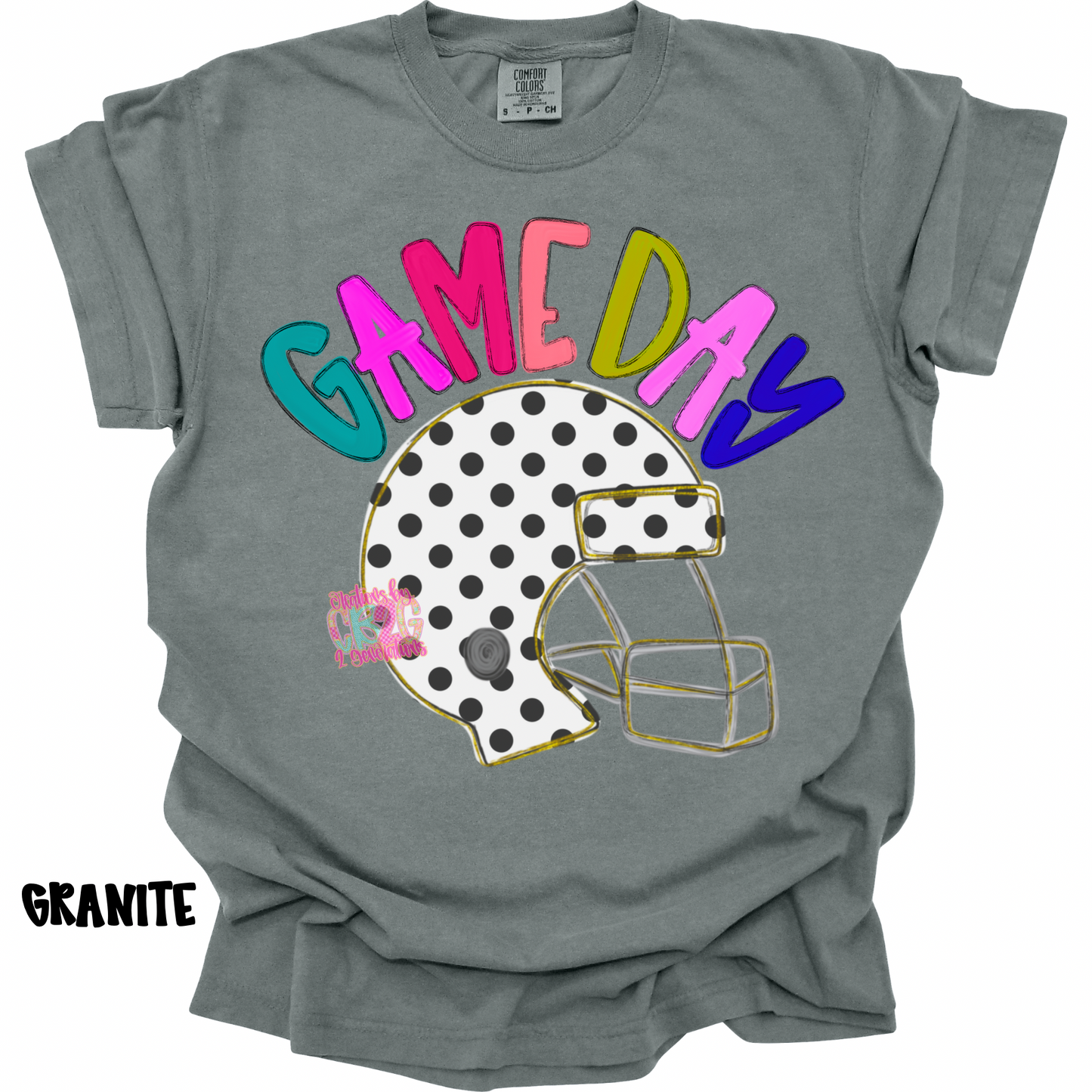 GAME DAY COLORFUL WITH POLKA DOT HELMET PREORDER