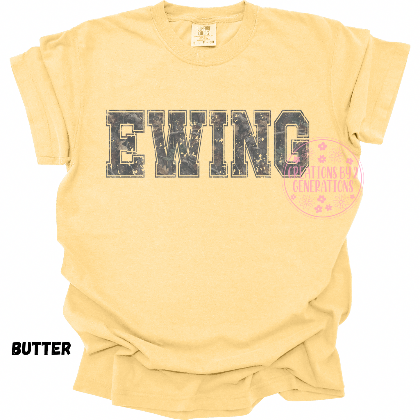 CAMO EWING DISTRESSED