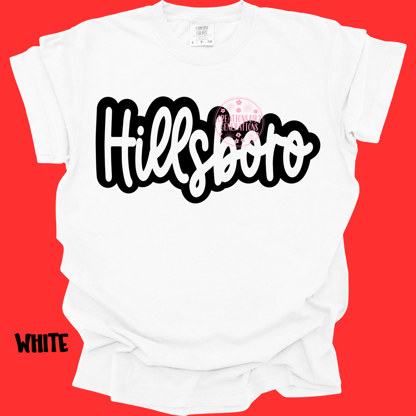 HILLSBORO CURSIVE BLACK OUTLINE PREORDER