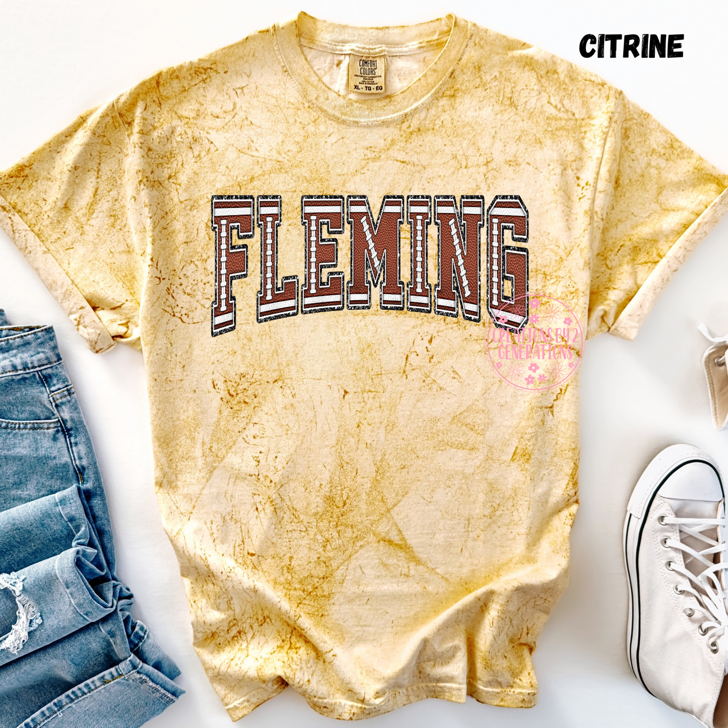 FLEMING FOOTBALL LETTERS PRINT