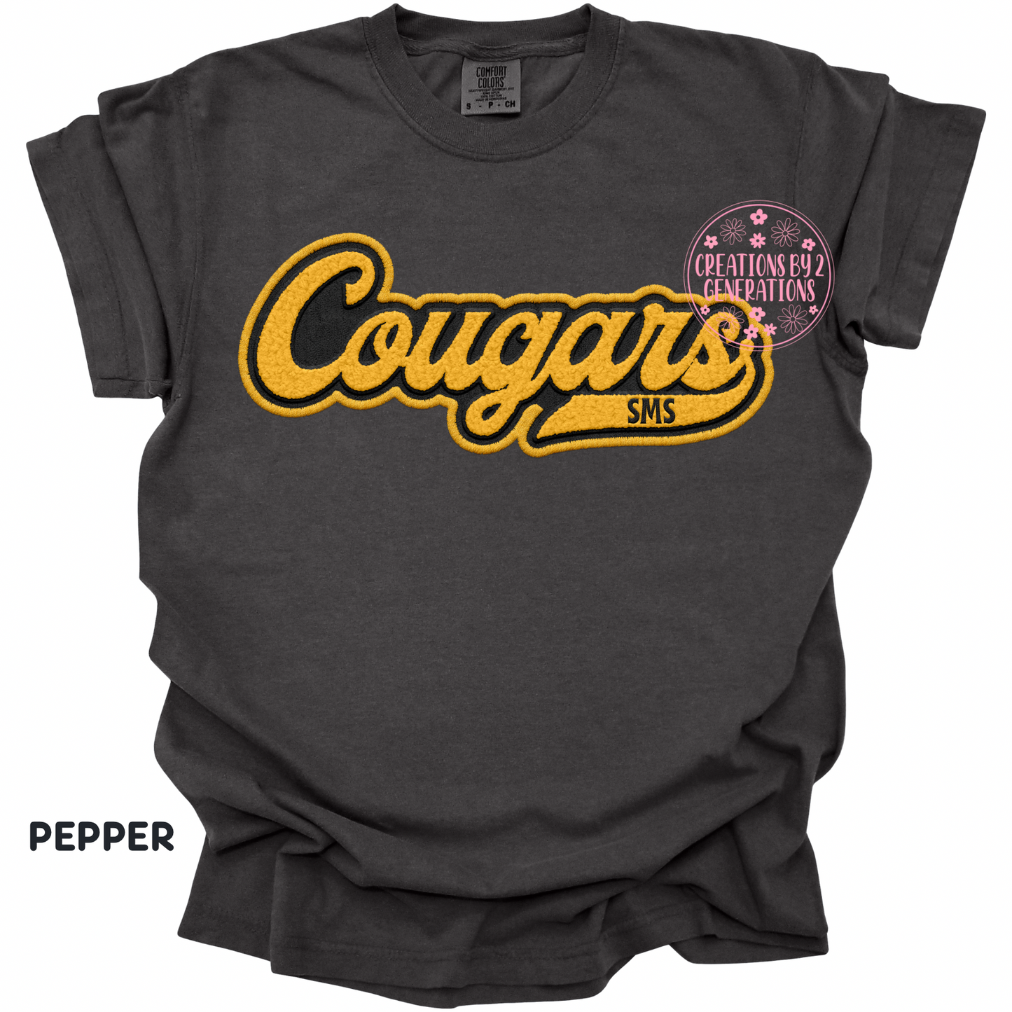 COUGARS SMS FAUX EMBROIDERY
