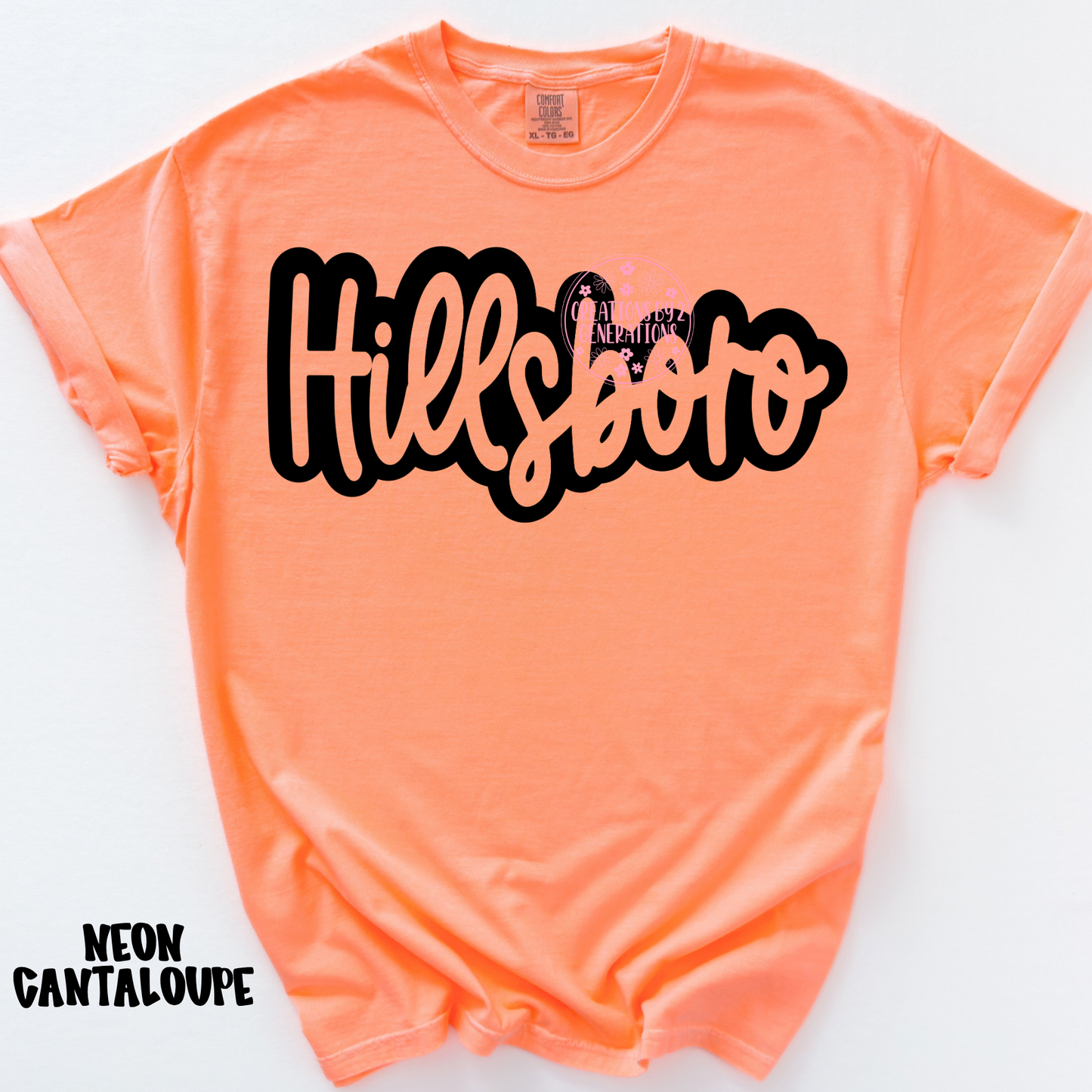 HILLSBORO CURSIVE BLACK OUTLINE PREORDER