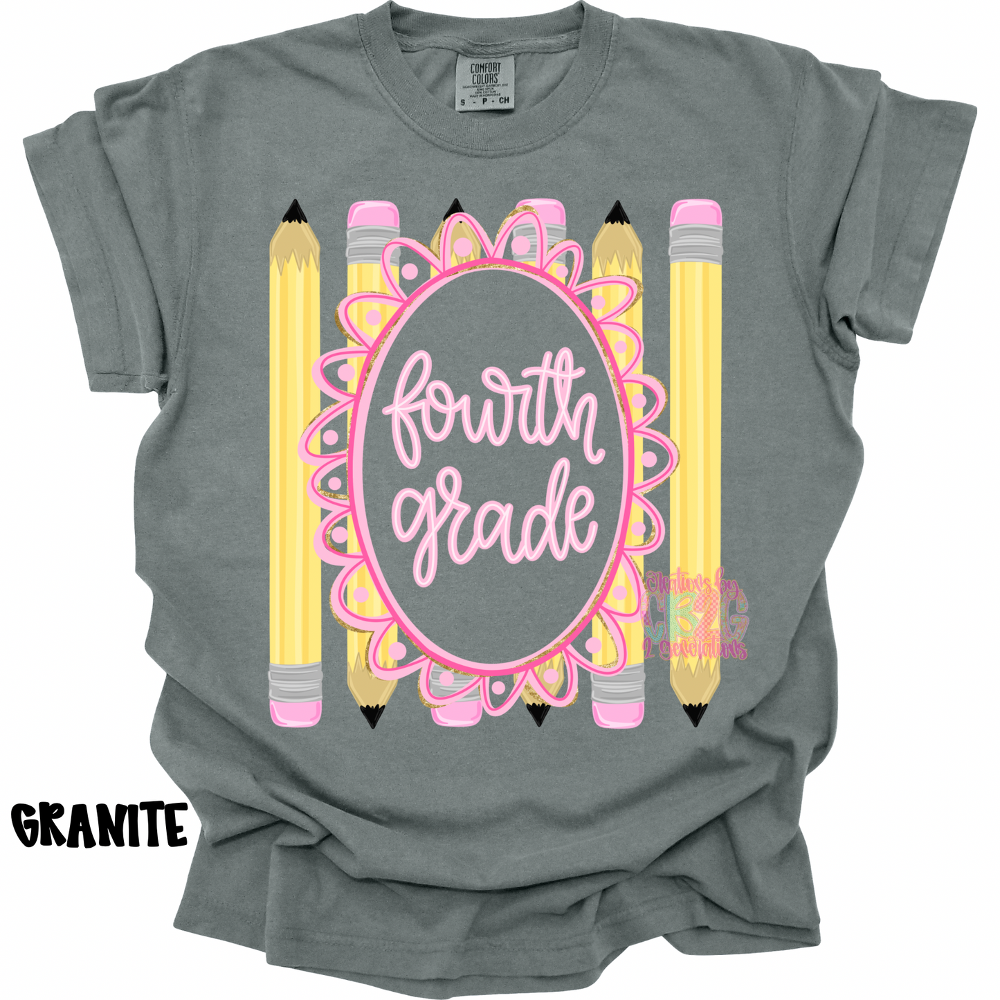 FOURTH GRADE WITH FRAME & PENCILS PREORDER (YOUTH)