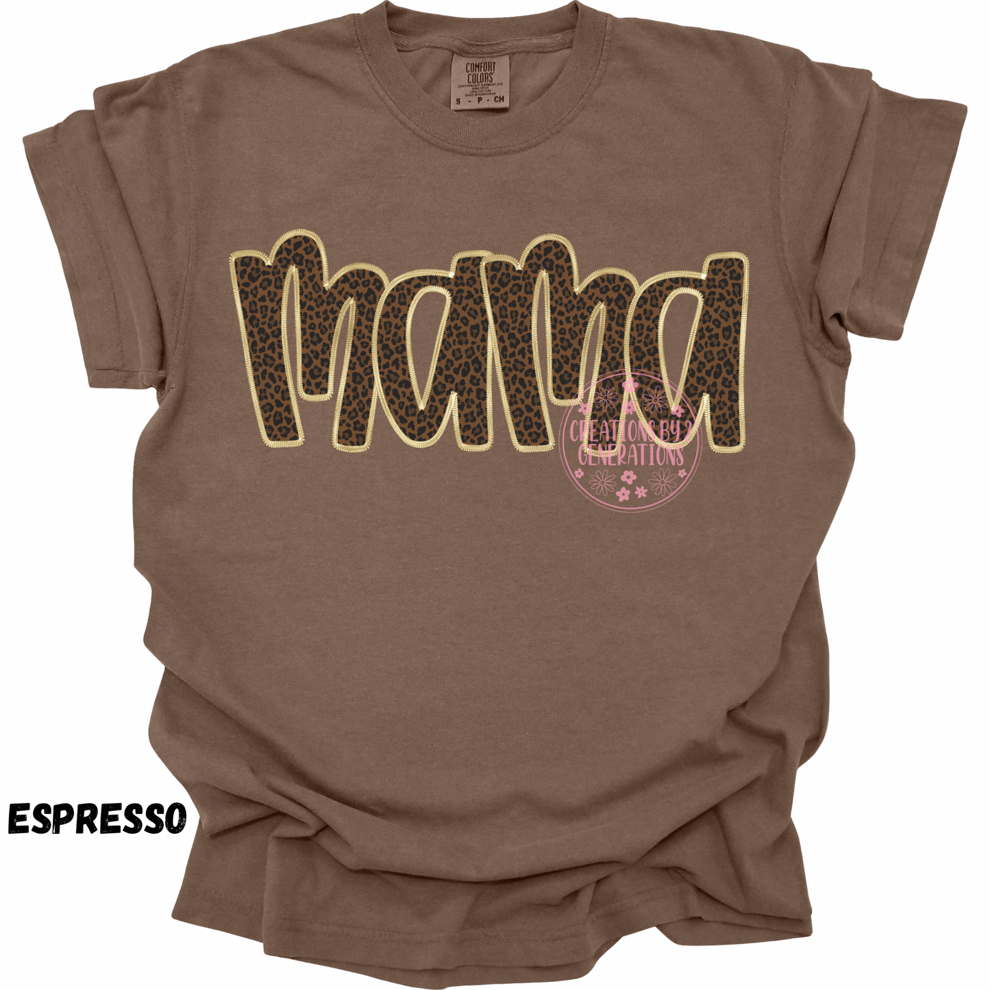MAMA LEOPARD WITH GOLD STITCH PREORDER