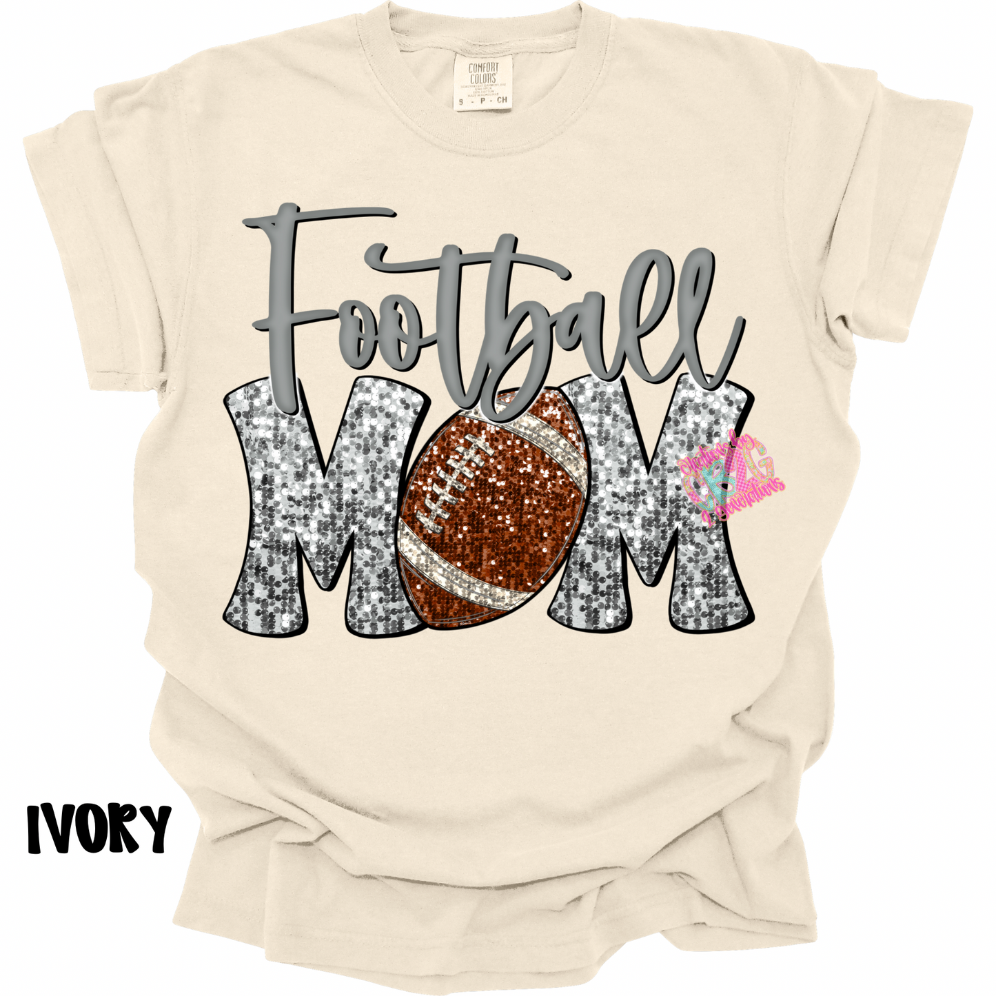 FOOTBALL MOM FAUX SEQUINS PREORDER