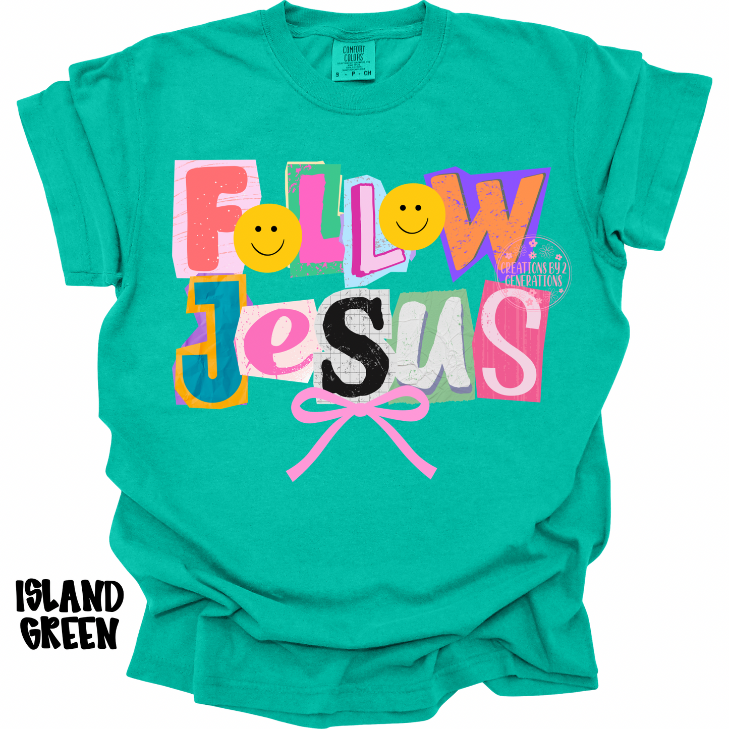 FOLLOW JESUS WITH PINK BOW PREORDER