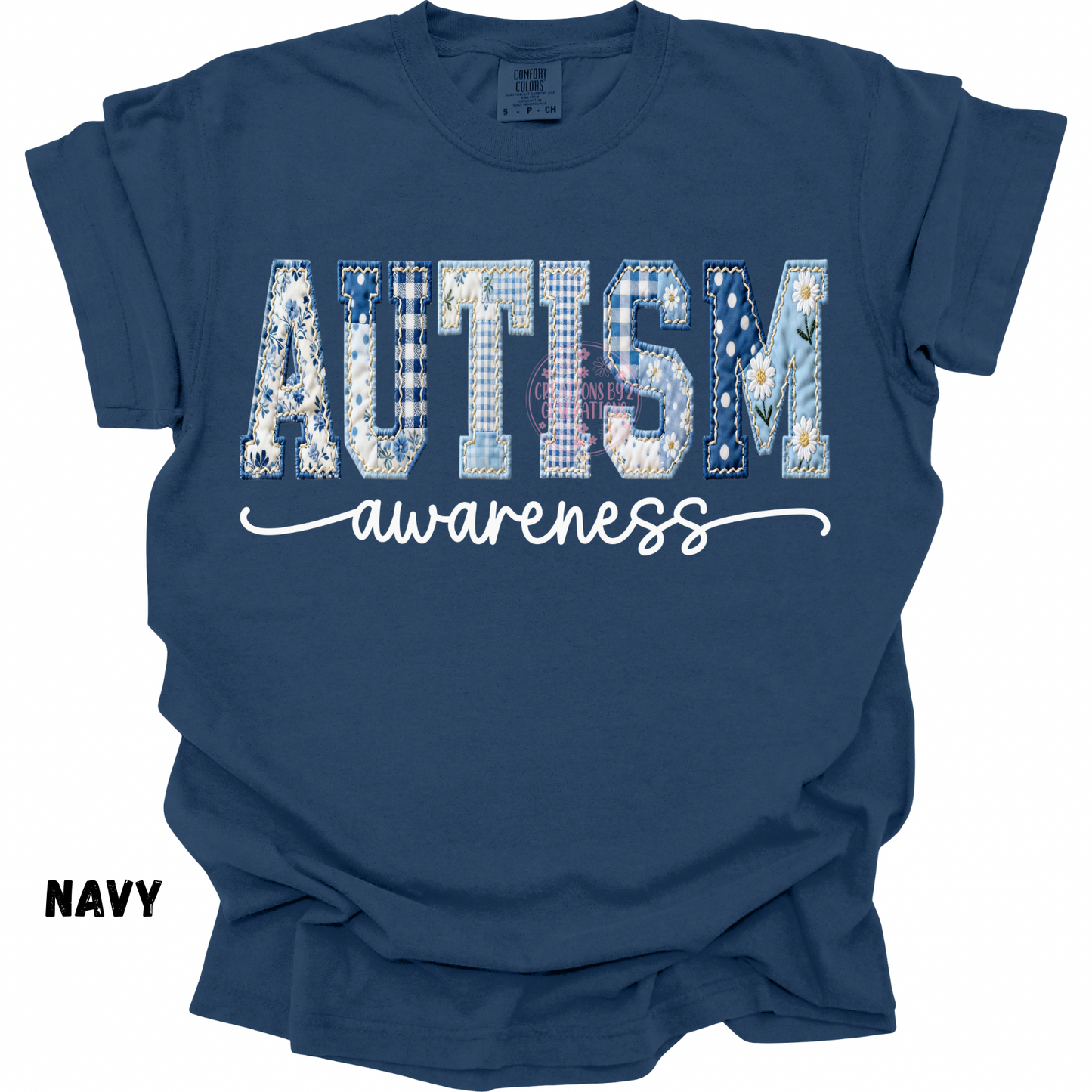 AUTISM AWARENESS FAUX QUILTED PREORDER