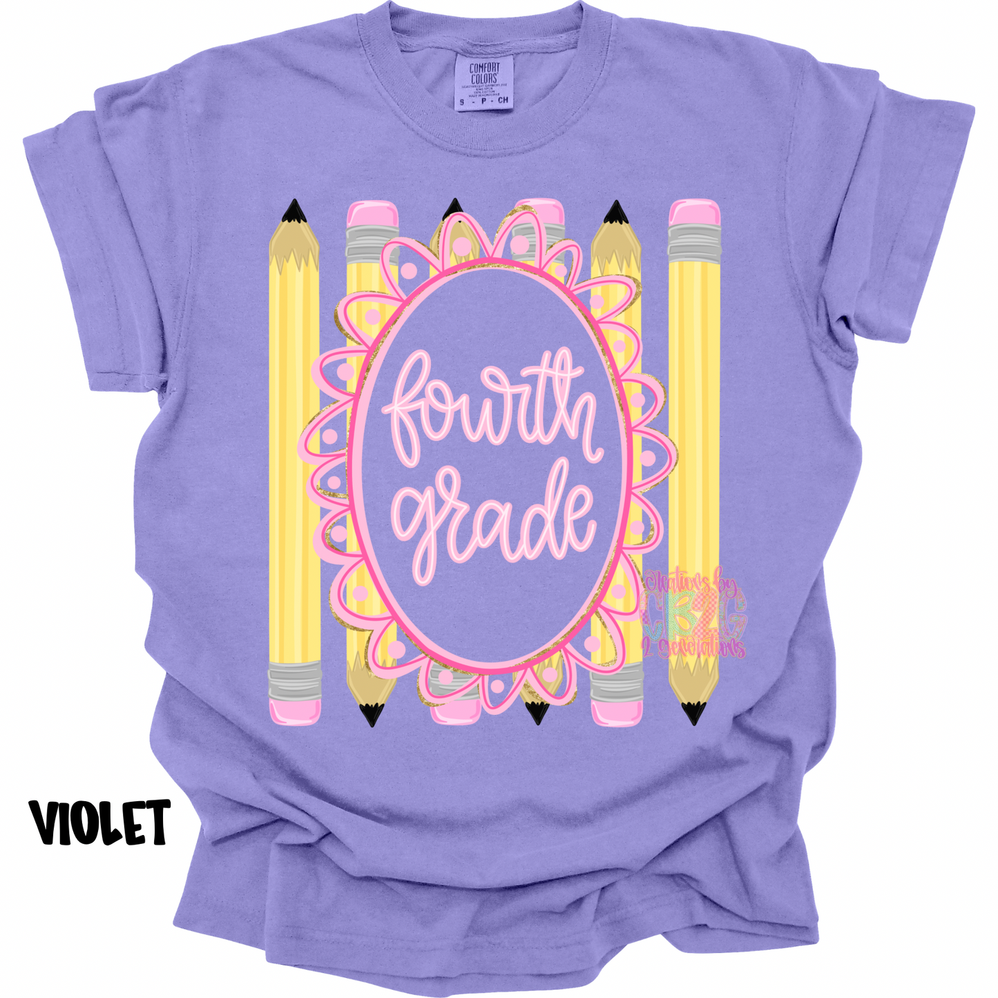 FOURTH GRADE WITH FRAME & PENCILS PREORDER (YOUTH)