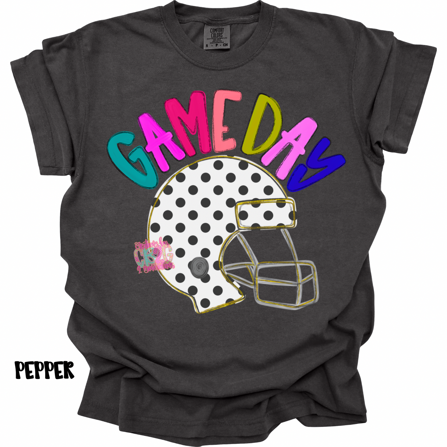 GAME DAY COLORFUL WITH POLKA DOT HELMET PREORDER