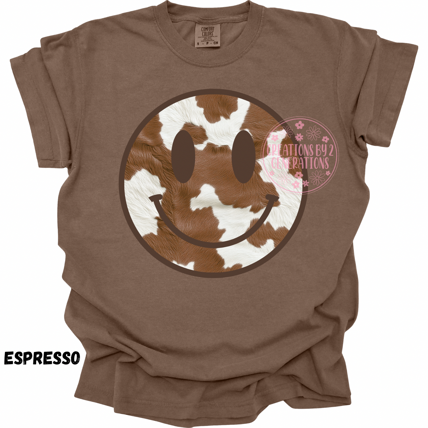 COW PRINT SMILEY FACE PREORDER