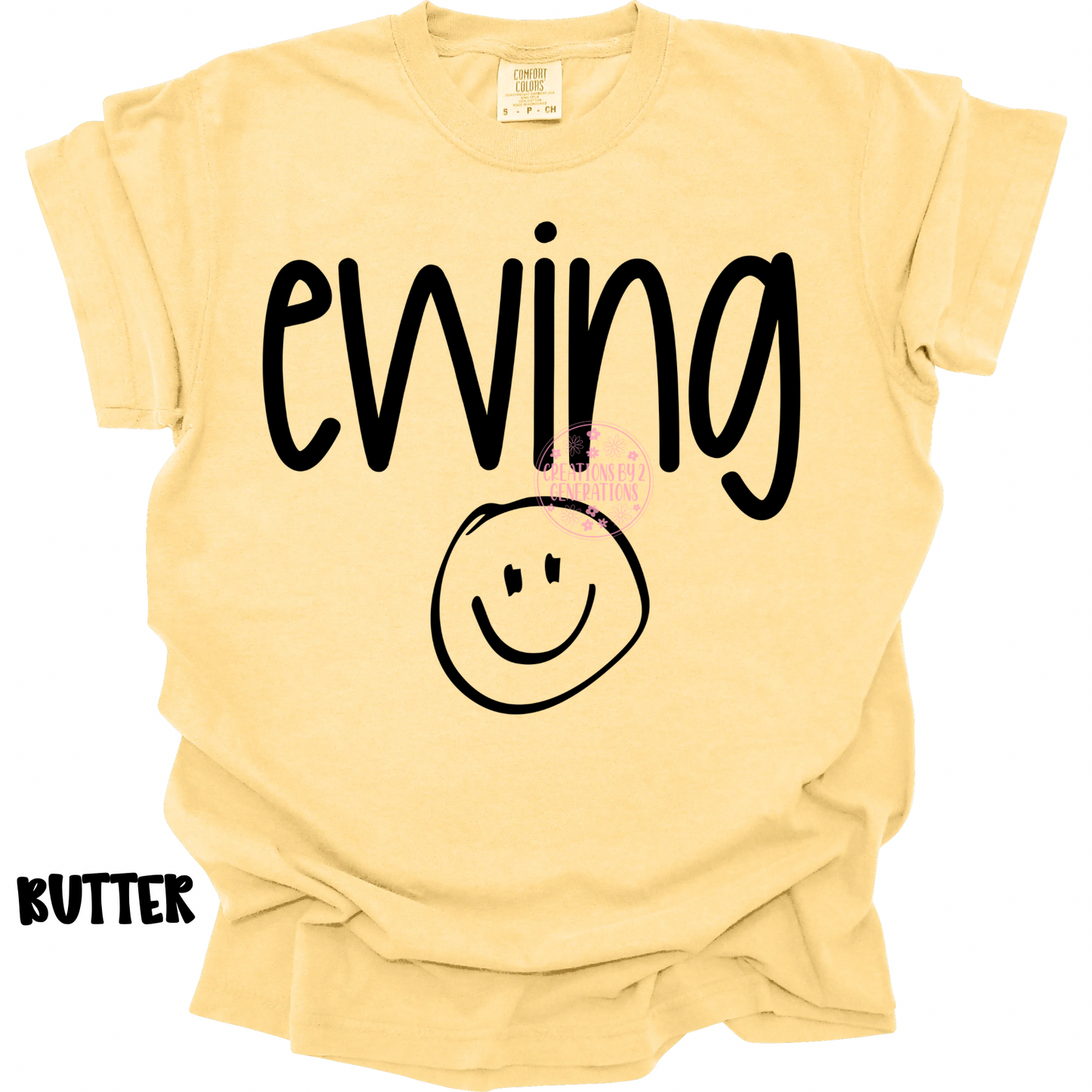 EWING WITH SMILEY FACE BLACK PREORDER