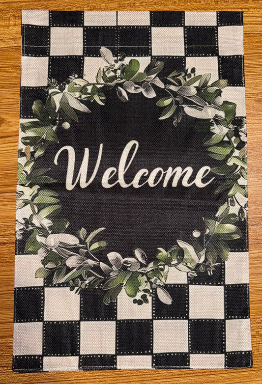 WELCOME CHECKERED FLAG