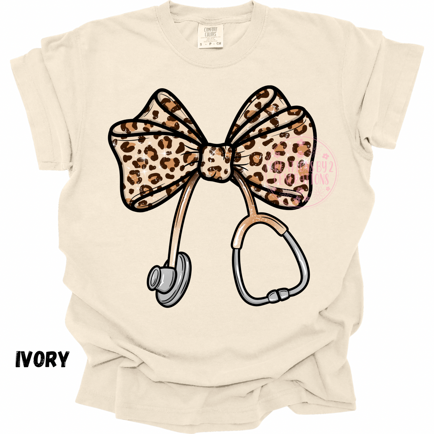 STETHOSCOPE LEOPARD BOW PREORDER