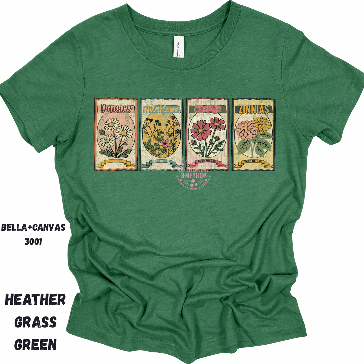 FLOWER SEEDS BELLA + CANVAS SS PREORDER