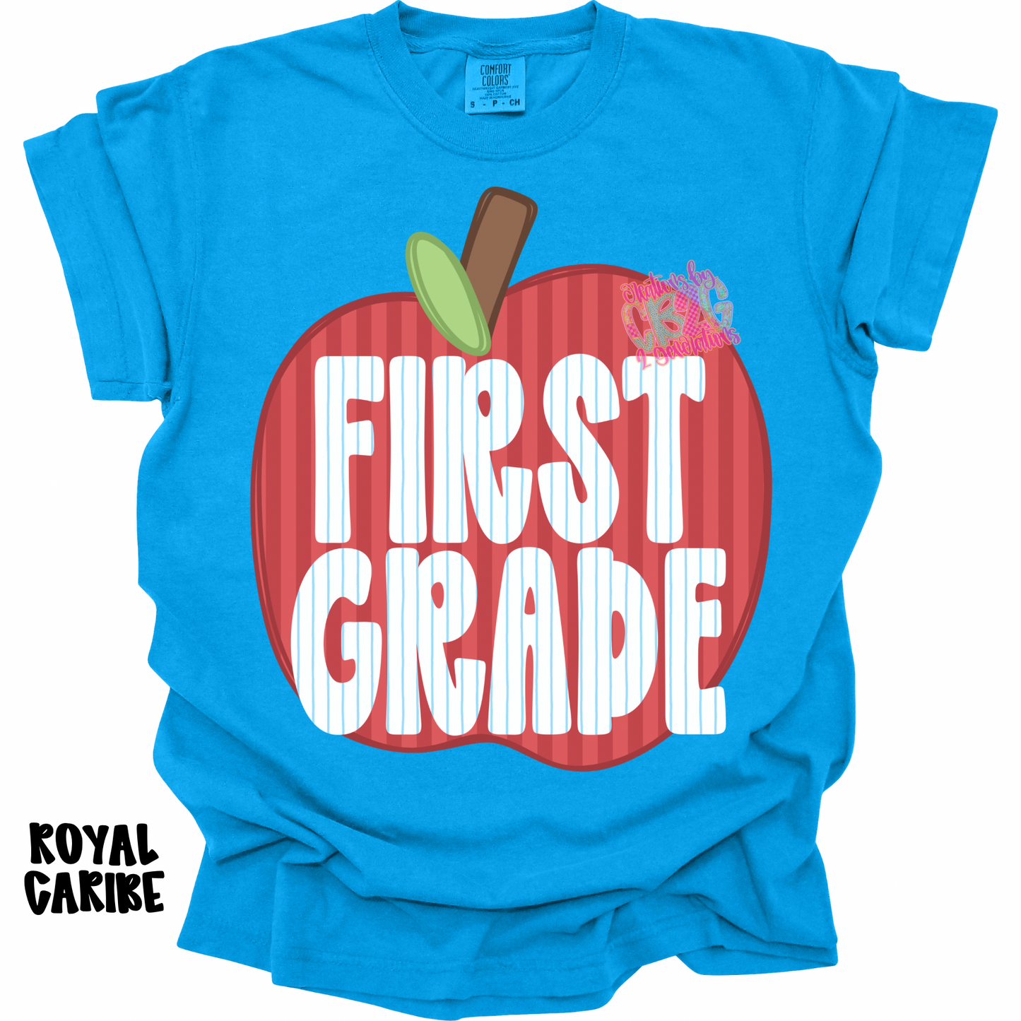FIRST GRADE APPLE STRIPES PREORDER (YOUTH)