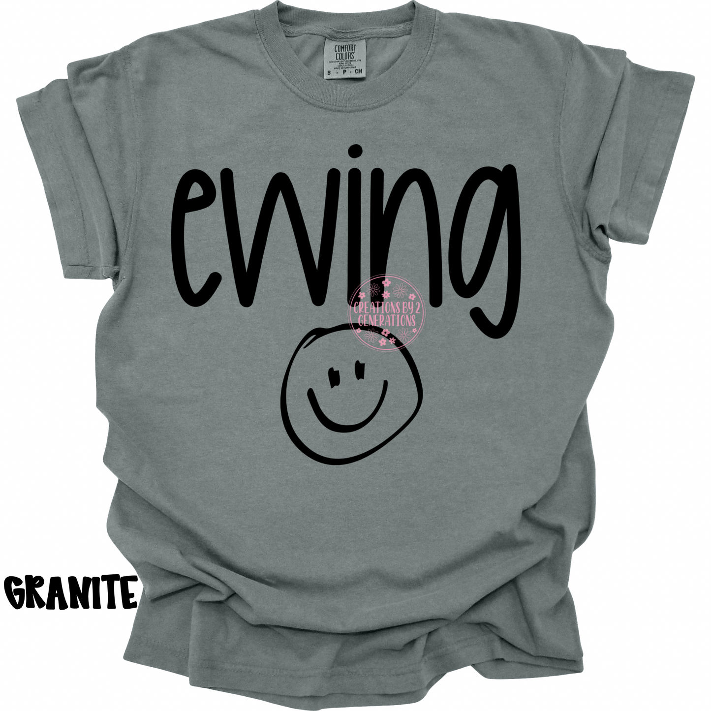 EWING WITH SMILEY FACE BLACK PREORDER