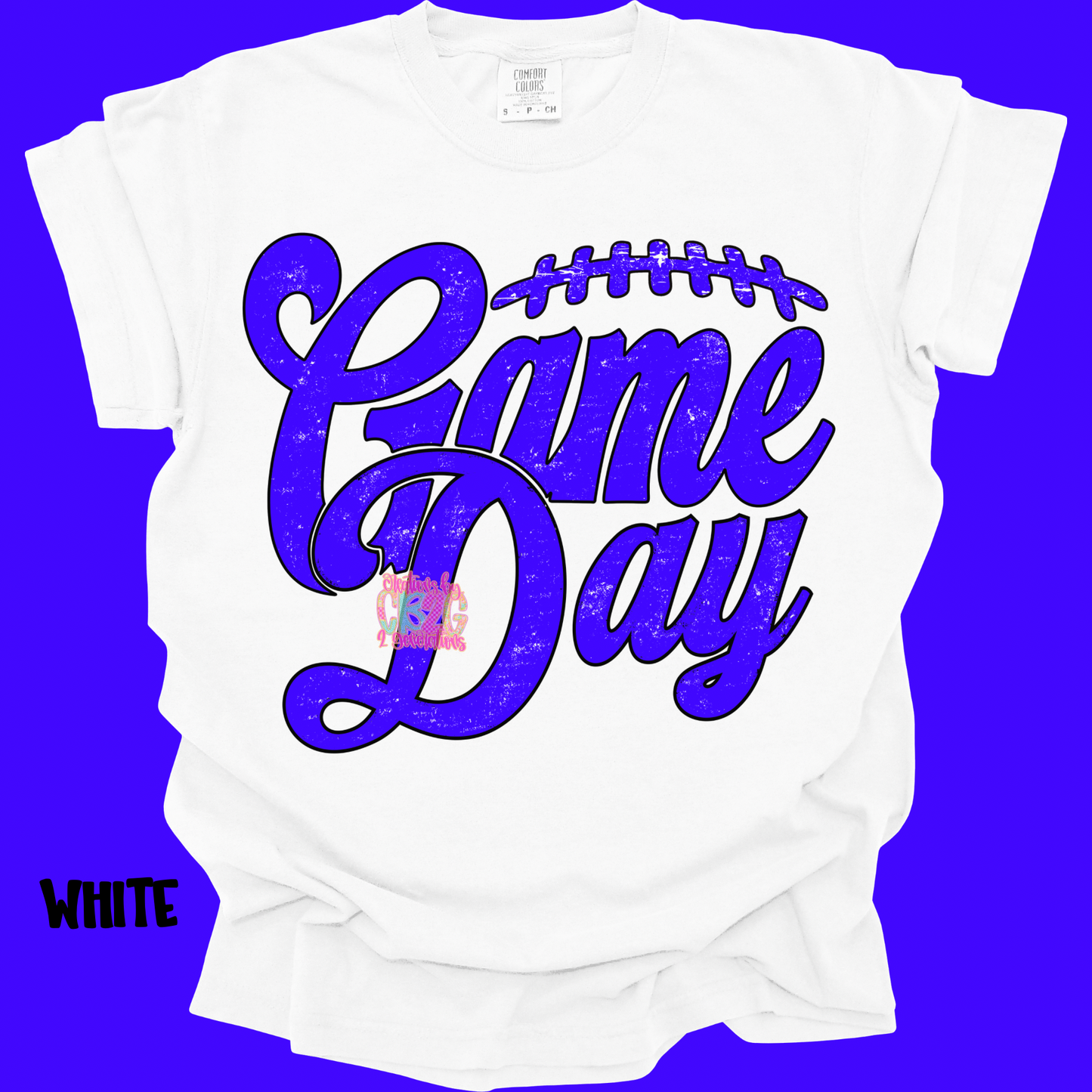GAME DAY BLUE FOOTBALL STITCHES PREORDER (YOUTH)