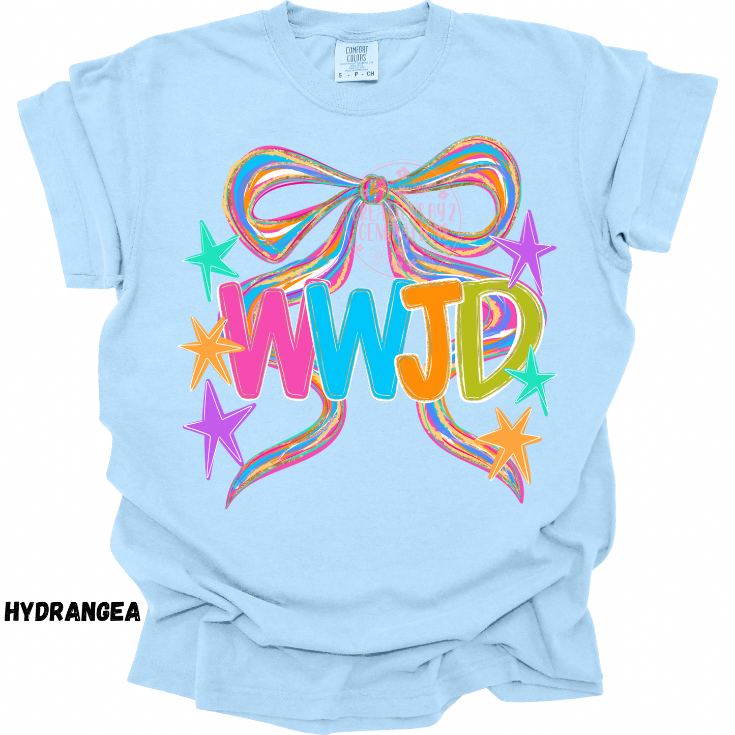 WWJD COLORFUL WITH BOW PREORDER