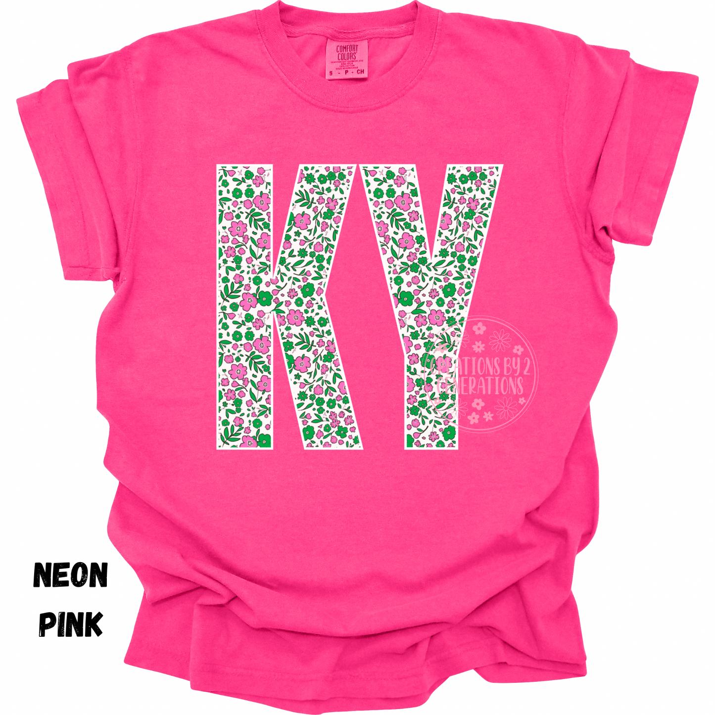 KY PINK GREEN FLORAL