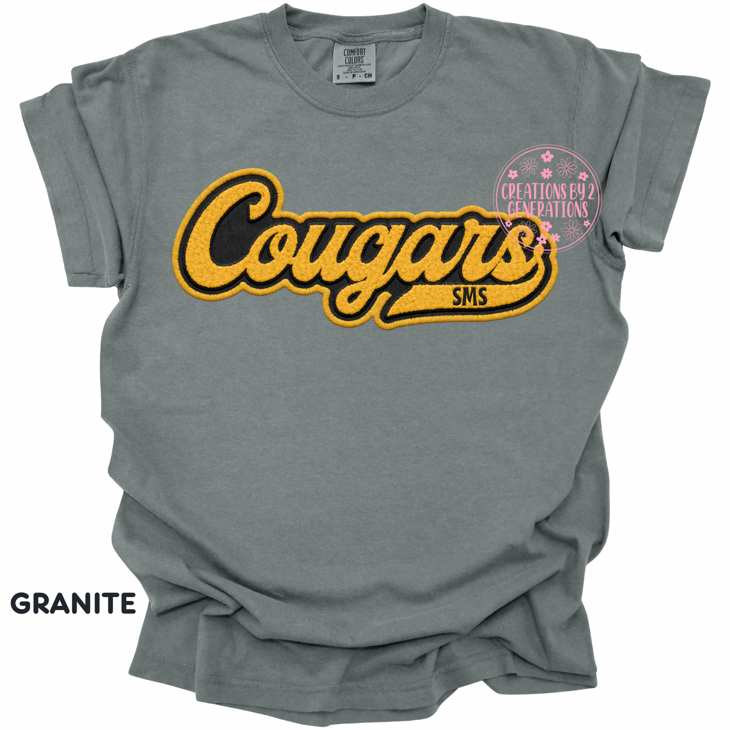 COUGARS SMS FAUX EMBROIDERY