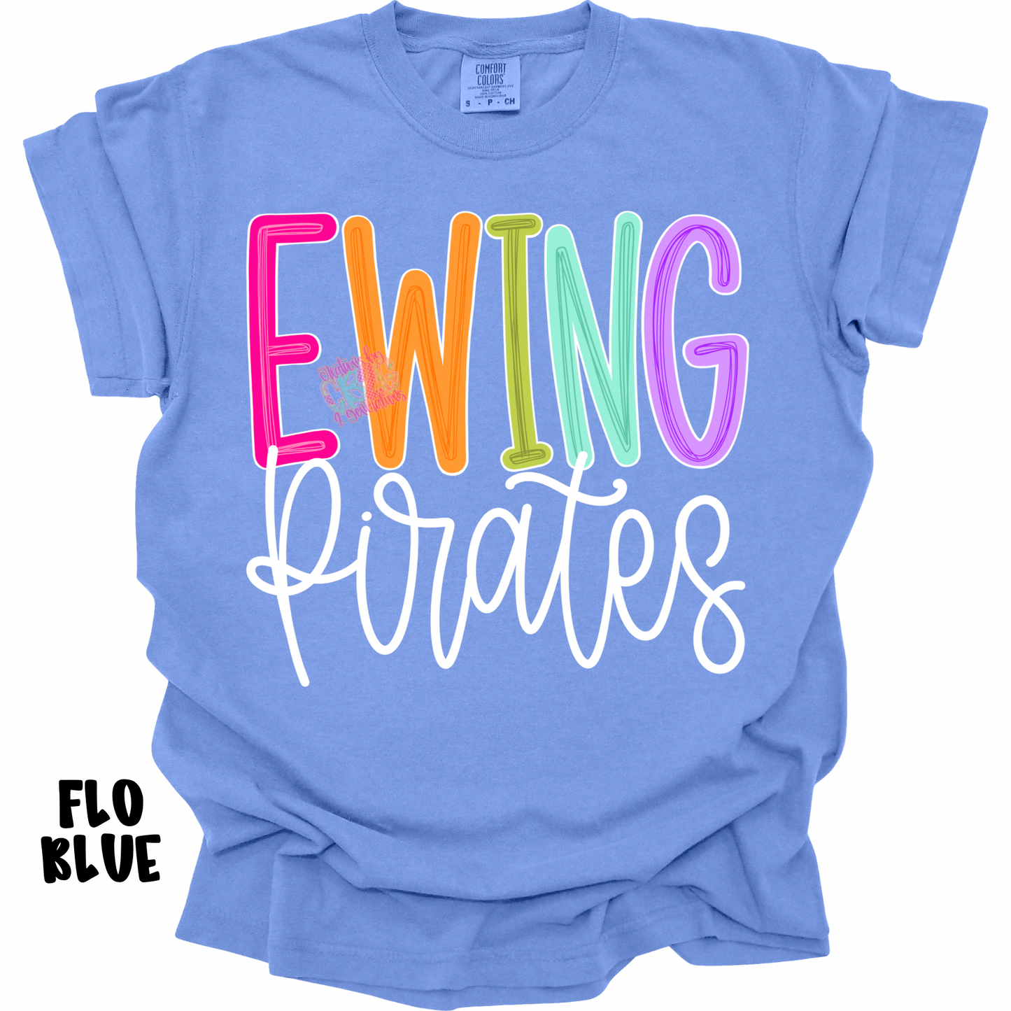 EWING PIRATES COLOR POP WITH WHITE CURSIVE PREORDER (YOUTH)