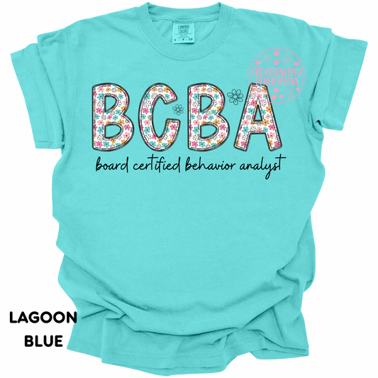 BCBA WHITE WITH FLOWERS PREORDER