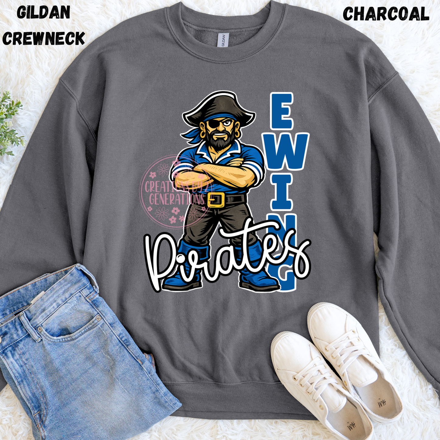EWING PIRATES WITH PIRATE SWEATSHIRT