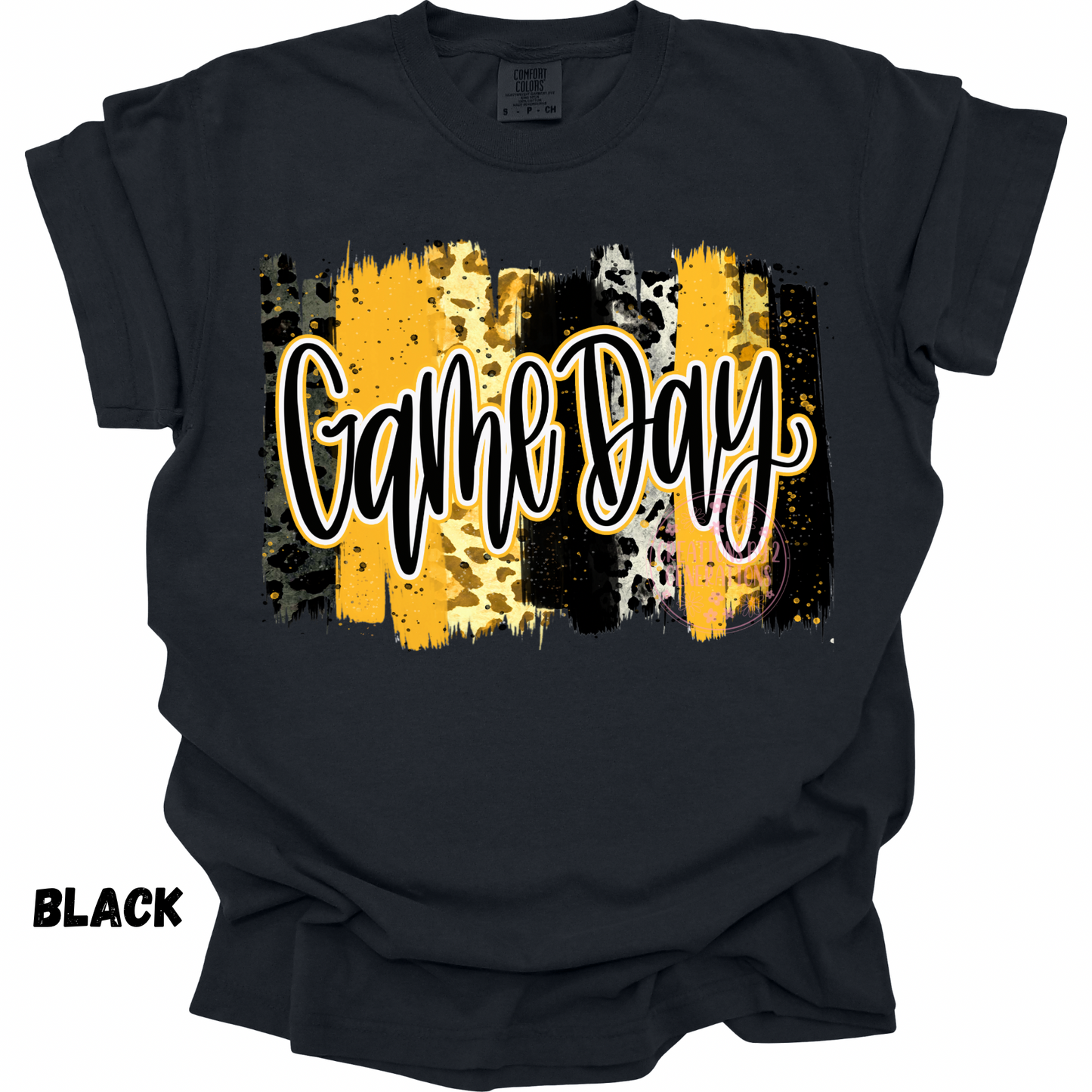 GAME DAY BLACK GOLD PAINT STROKES PREORDER
