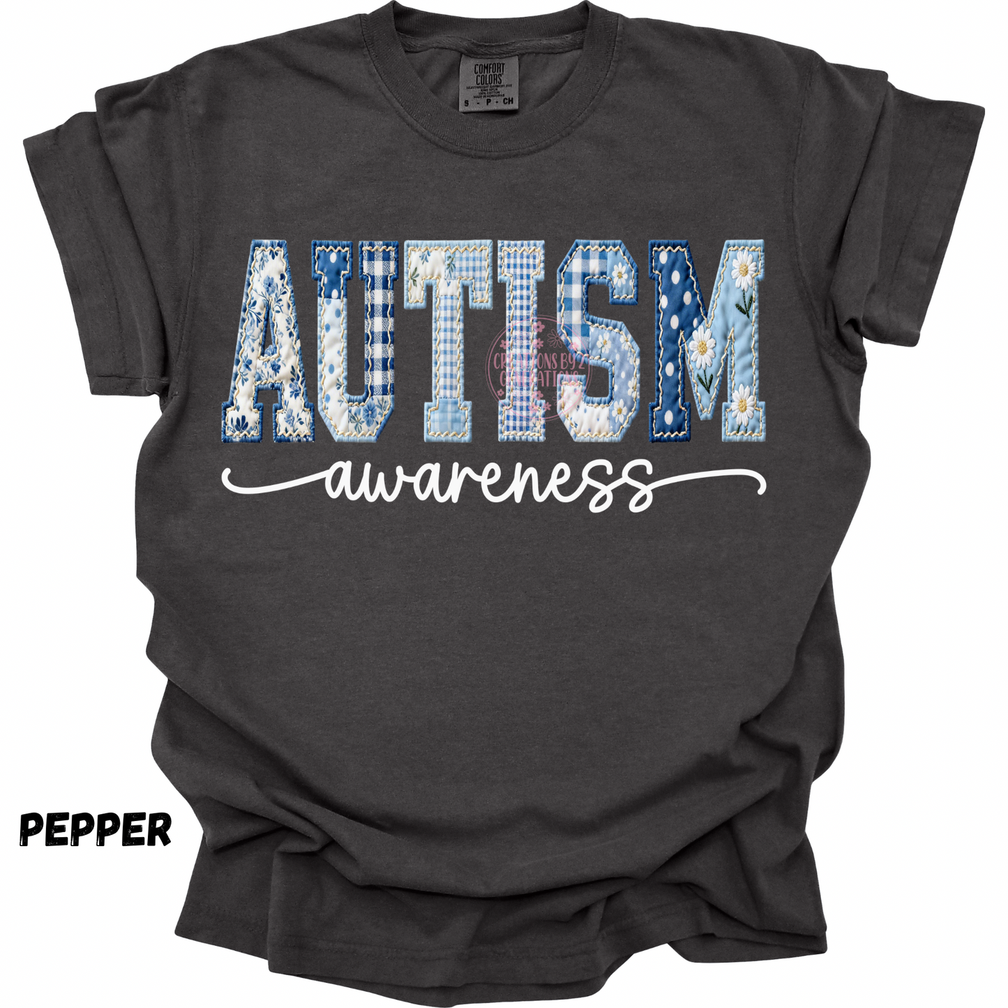 AUTISM AWARENESS FAUX QUILTED PREORDER