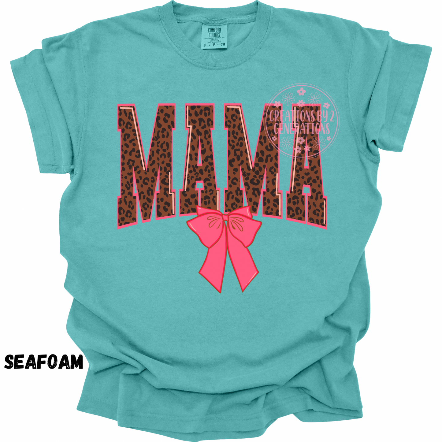 MAMA LEOPARD WITH PINK BOW