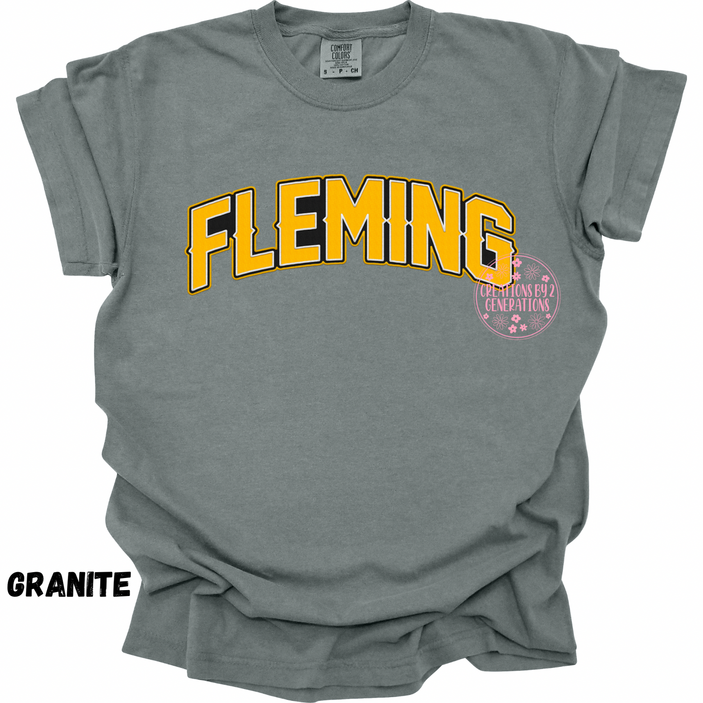 FLEMING FAUX EMBROIDERY ARCH PRINT