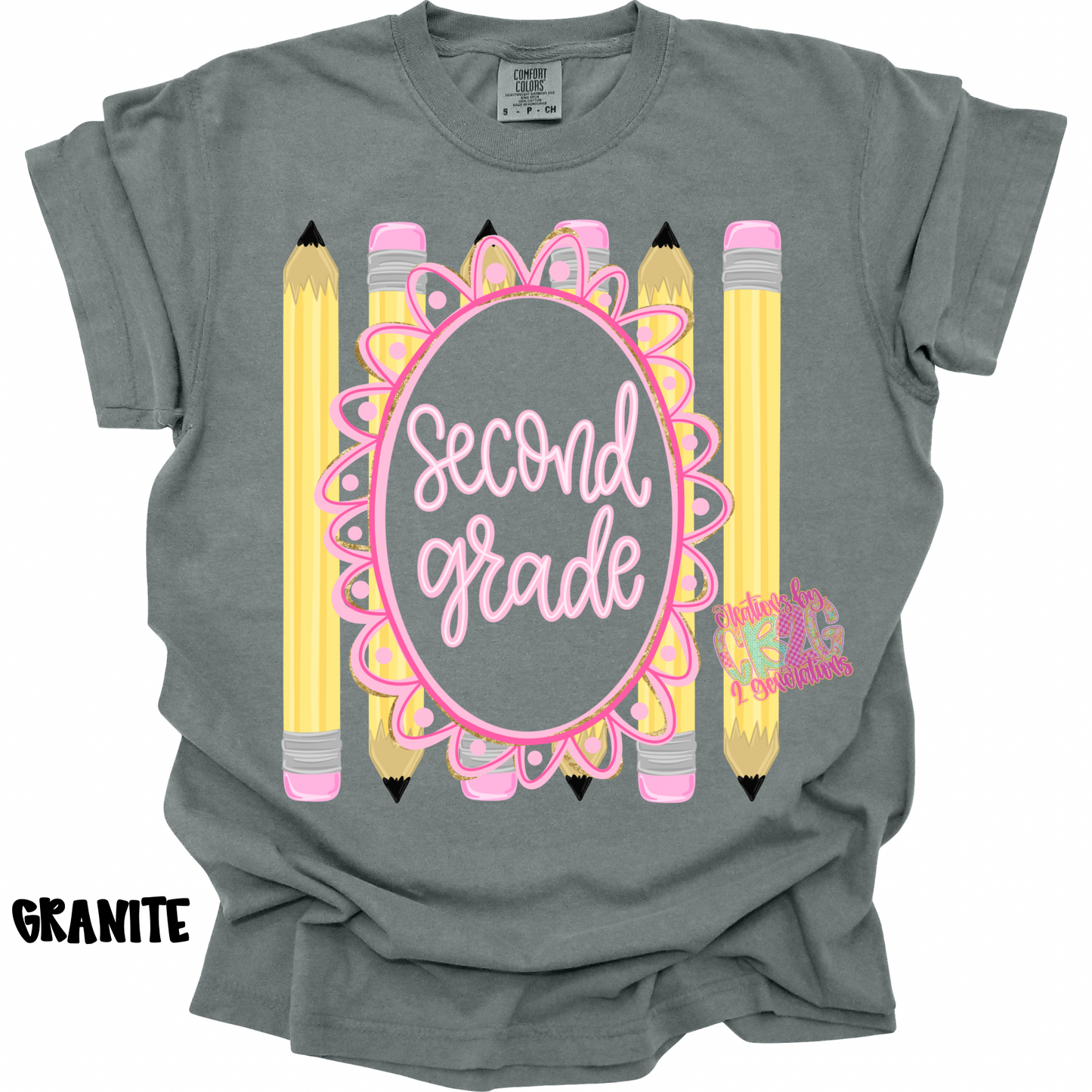 SECOND GRADE FRAME WITH PENCILS PREORDER (YOUTH)
