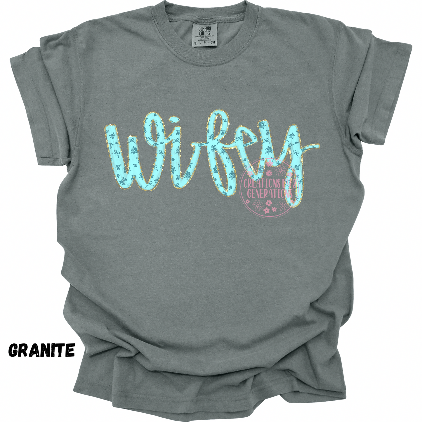 WIFEY BLUE CURSIVE PREORDER
