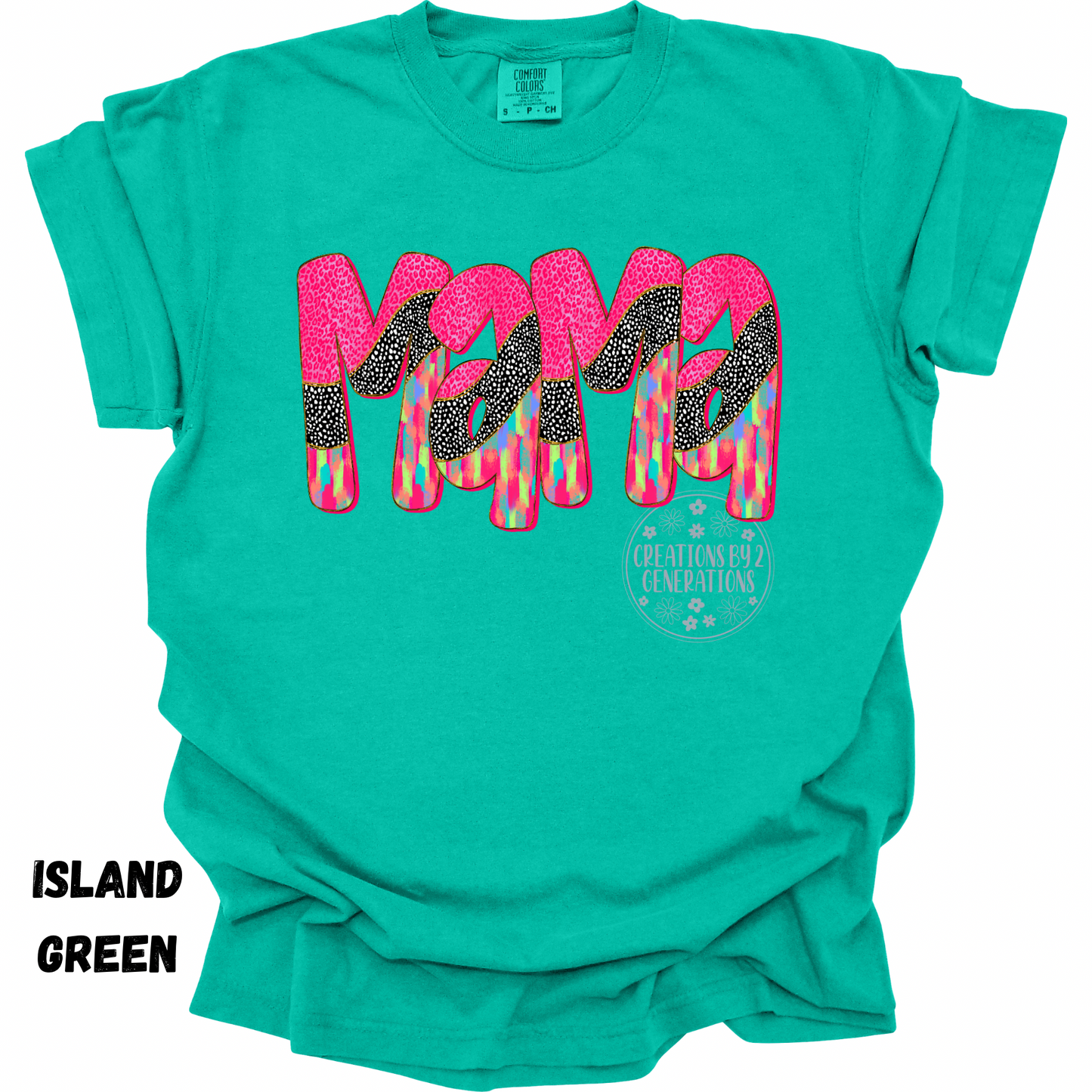 MAMA PINK/BLACK/COLORFUL BRUSH STROKES PREORDER